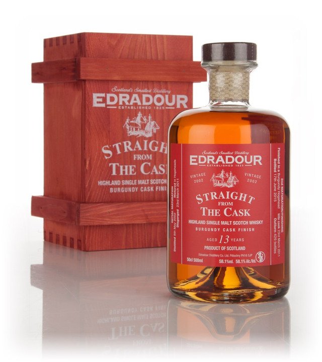 Edradour 13 Year Old 2002 Burgundy Cask Finish - Straight From The Cask (58.1%)